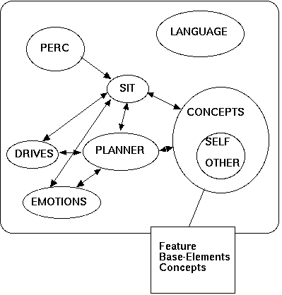 First outline of a structure of the consciousness